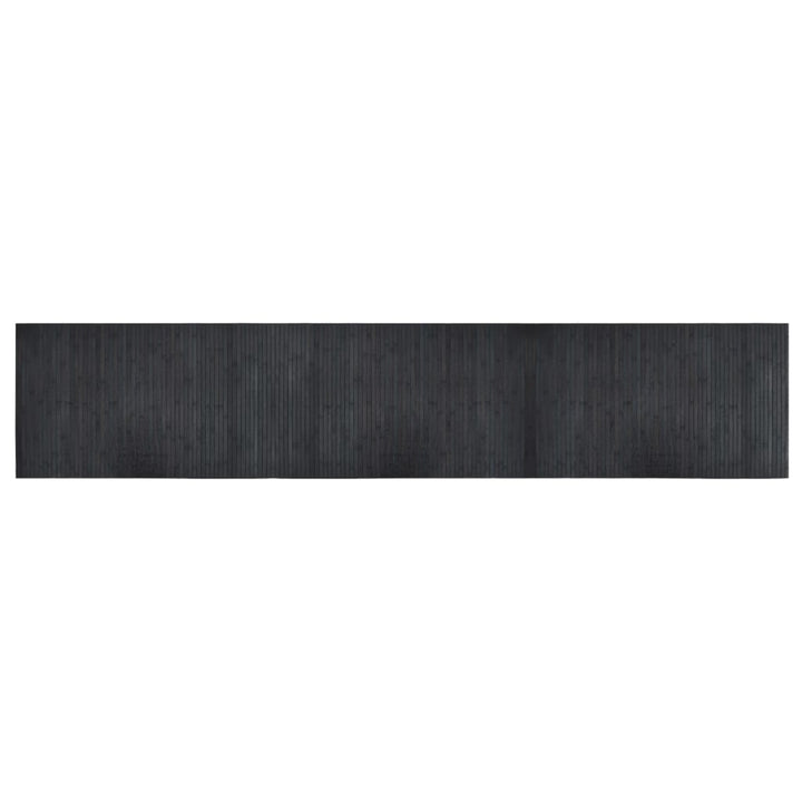 gulvtæppe 60x300 cm rektangulær bambus grå