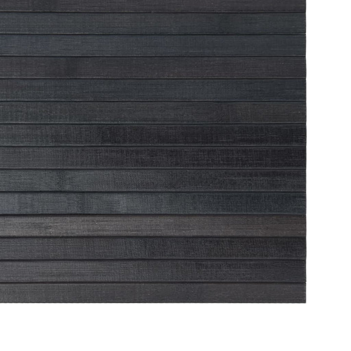 gulvtæppe 60x300 cm rektangulær bambus grå