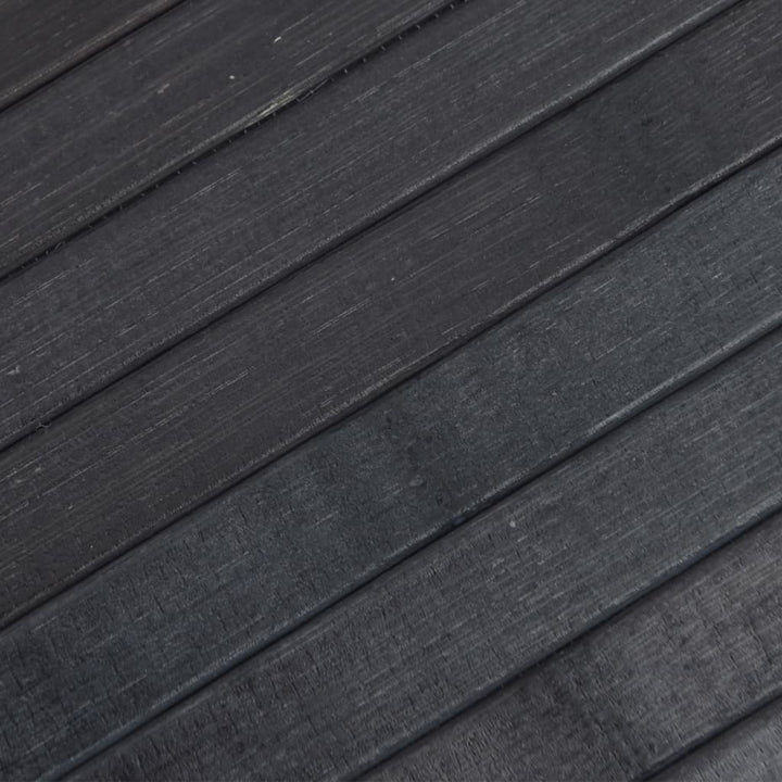 gulvtæppe 60x300 cm rektangulær bambus grå