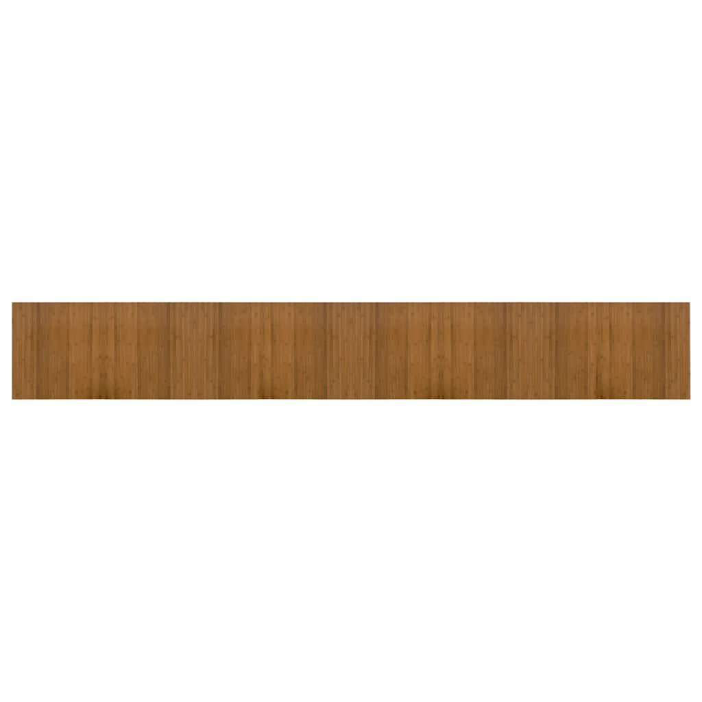 gulvtæppe 60x400 cm rektangulær bambus brun