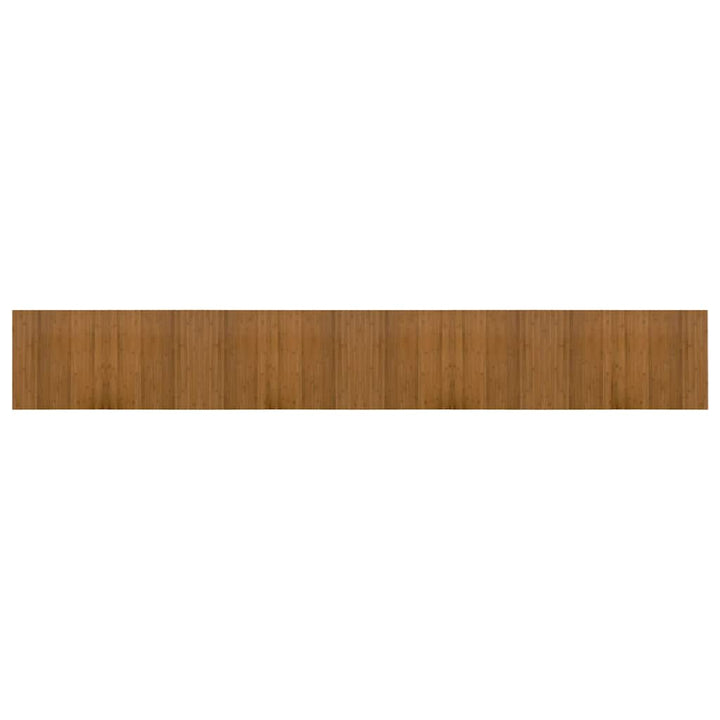 gulvtæppe 60x400 cm rektangulær bambus brun