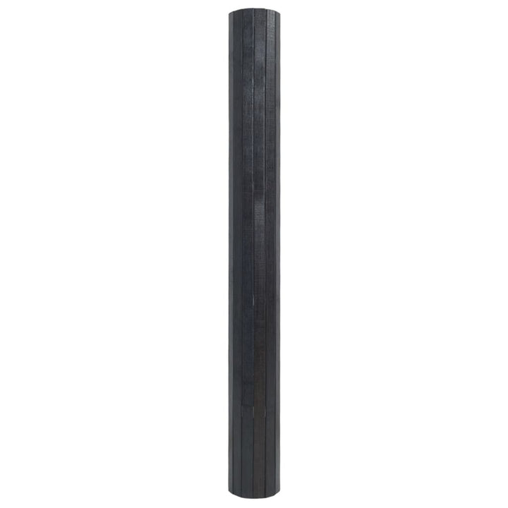 gulvtæppe 60x400 cm rektangulær bambus grå