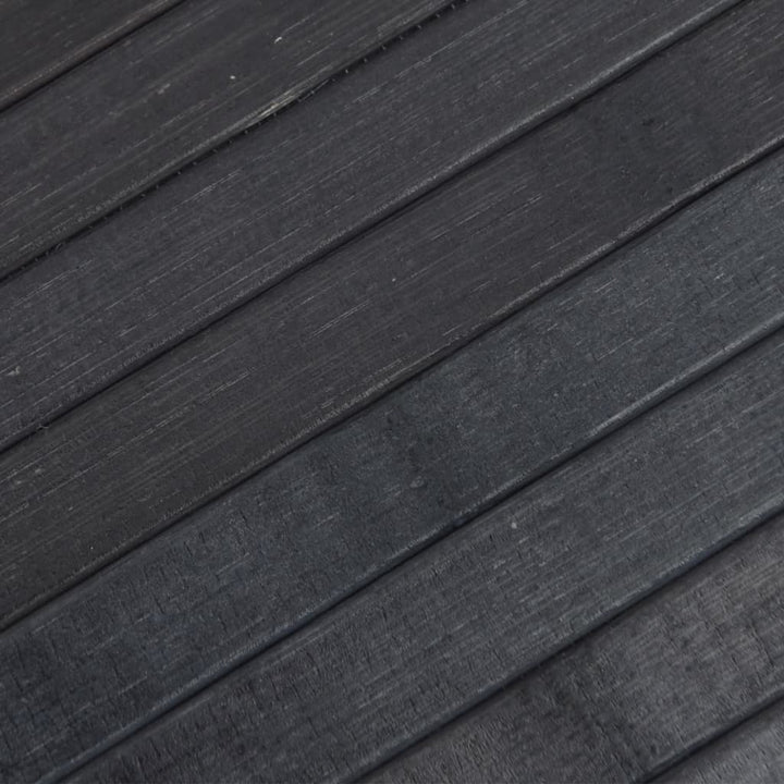 gulvtæppe 60x400 cm rektangulær bambus grå