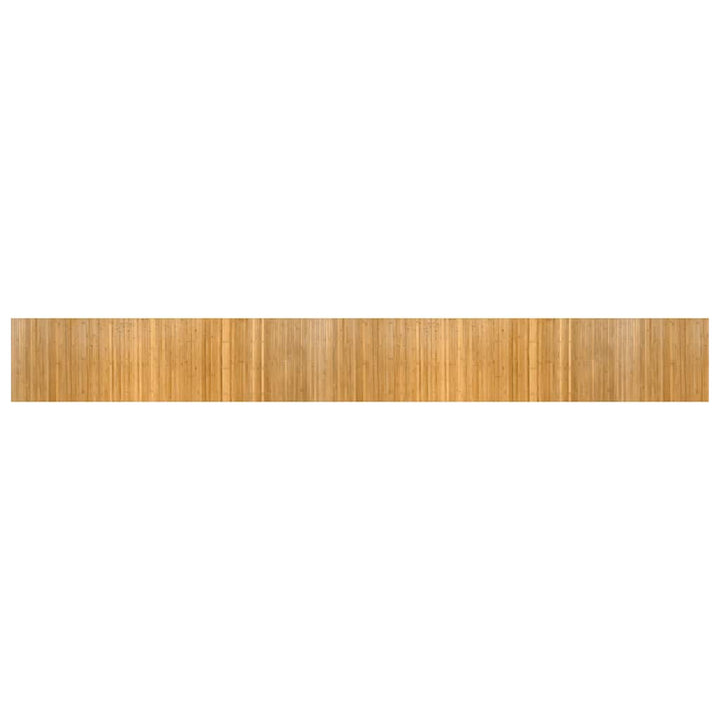 gulvtæppe 60x500 cm rektangulær bambus naturfarvet