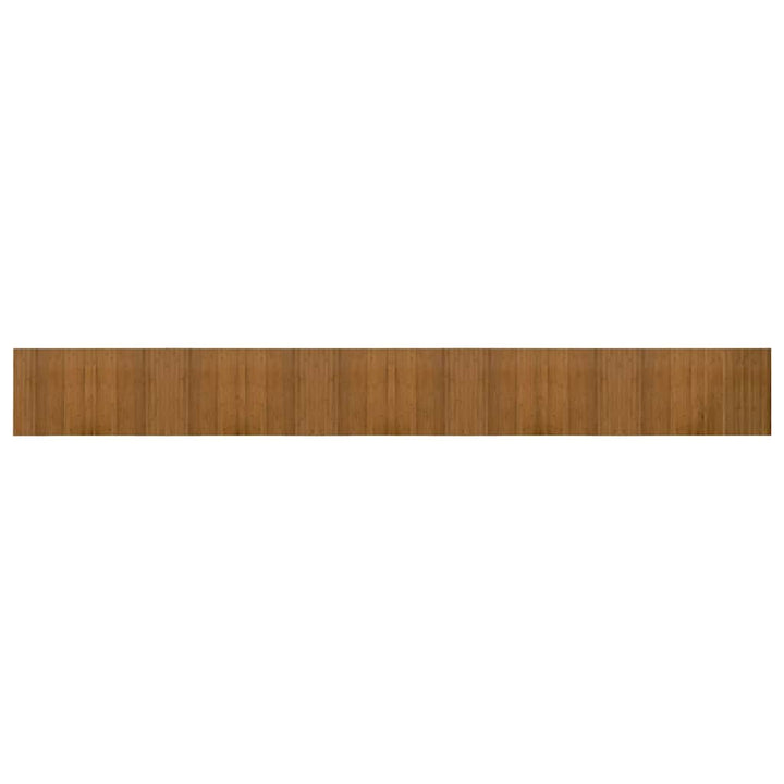 gulvtæppe 60x500 cm rektangulær bambus brun
