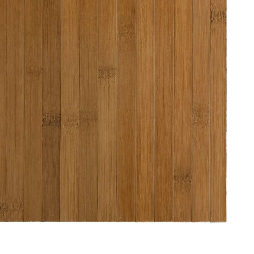 gulvtæppe 60x500 cm rektangulær bambus brun