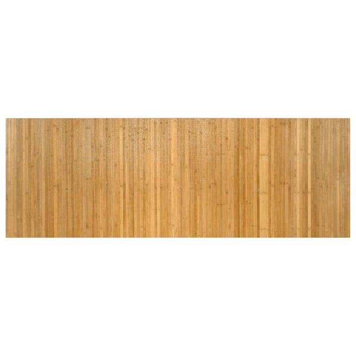 gulvtæppe 70x200 cm rektangulær bambus naturfarvet