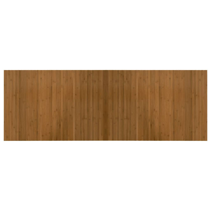 gulvtæppe 70x200 cm rektangulær bambus brun