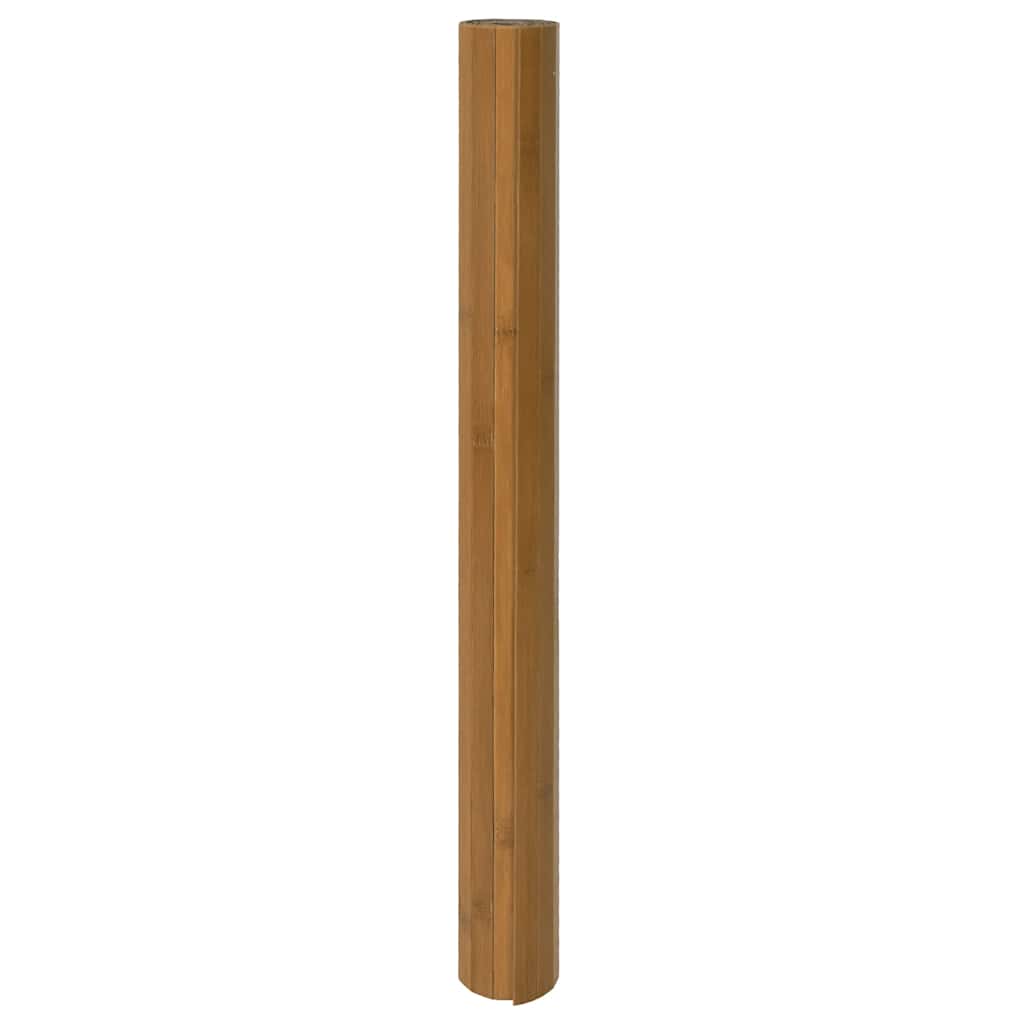 gulvtæppe 70x200 cm rektangulær bambus brun