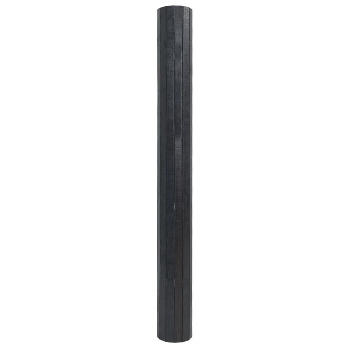 gulvtæppe 70x200 cm rektangulær bambus grå