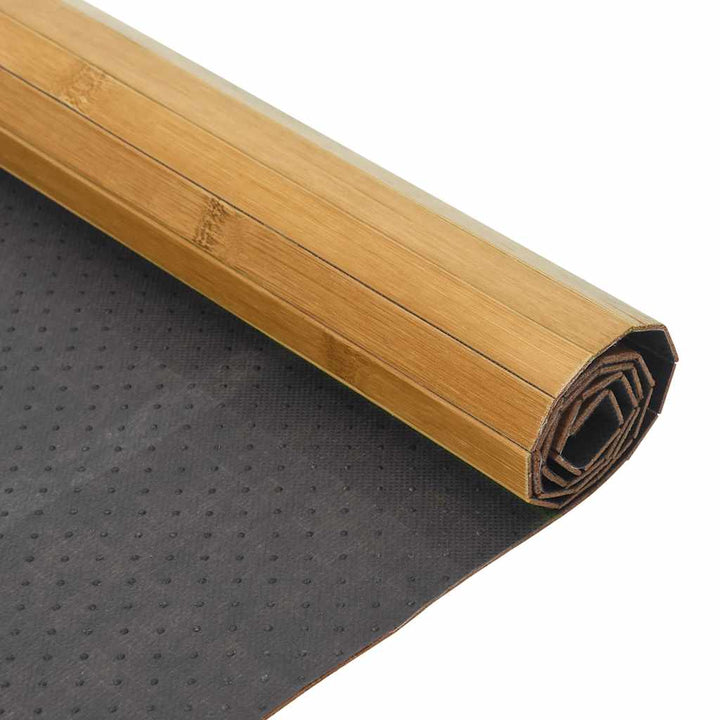 gulvtæppe 70x300 cm rektangulær bambus naturfarvet