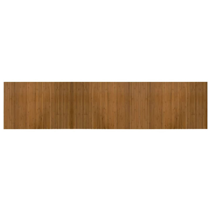 gulvtæppe 70x300 cm rektangulær bambus brun