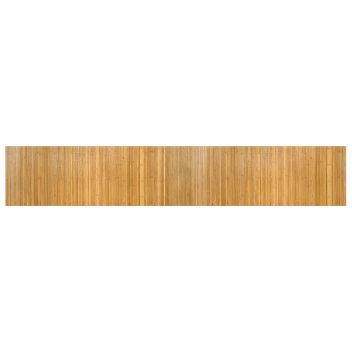 gulvtæppe 70x400 cm rektangulær bambus naturfarvet