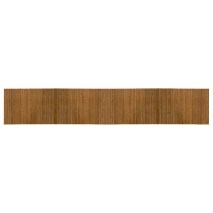gulvtæppe 70x400 cm rektangulær bambus brun