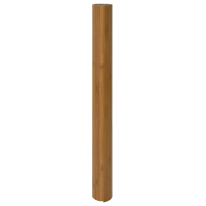 gulvtæppe 70x400 cm rektangulær bambus brun