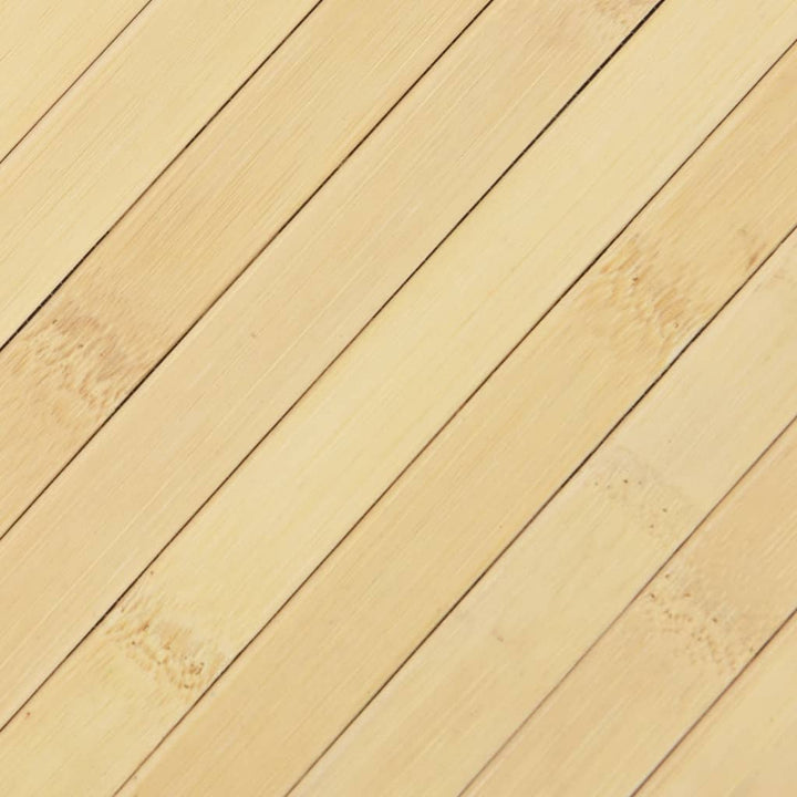 gulvtæppe 70x400 cm rektangulær bambus lys naturfarvet