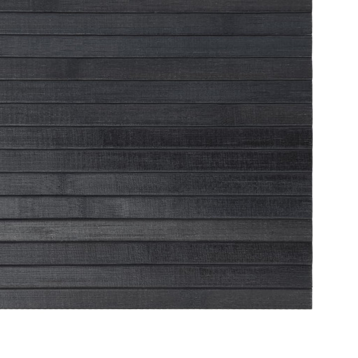 gulvtæppe 70x400 cm rektangulær bambus grå