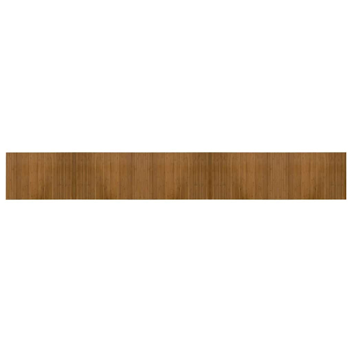 gulvtæppe 70x500 cm rektangulær bambus brun