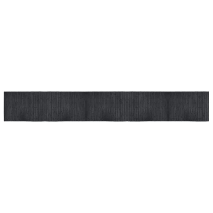 gulvtæppe 70x500 cm rektangulær bambus grå