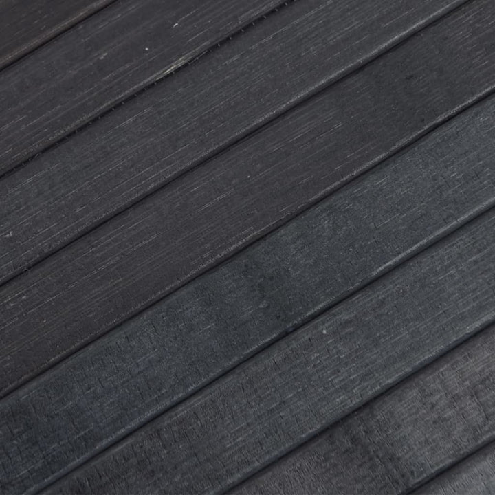 gulvtæppe 70x500 cm rektangulær bambus grå