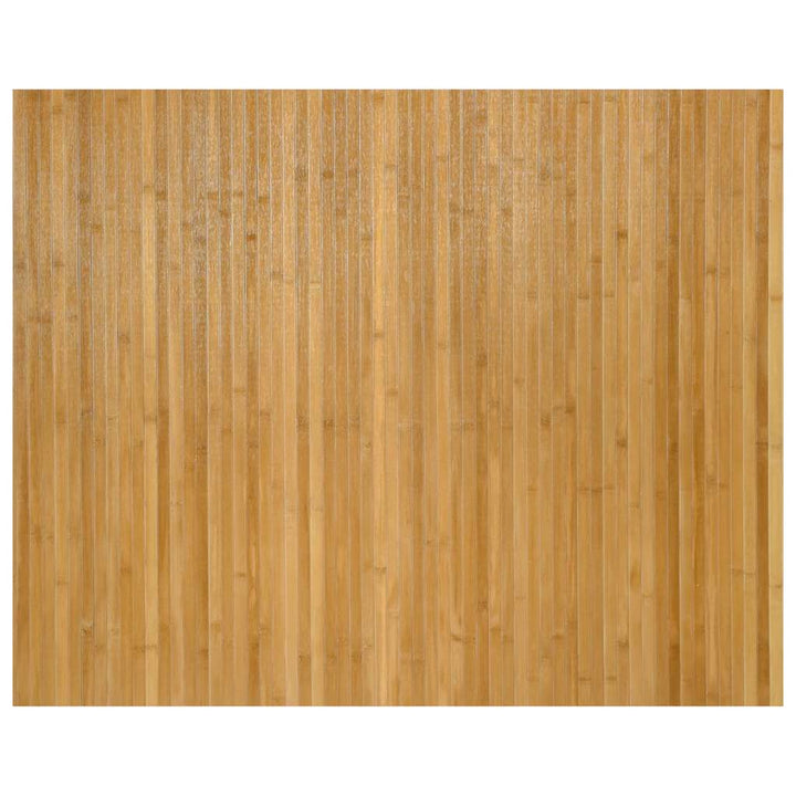 gulvtæppe 80x100 cm rektangulær bambus naturfarvet