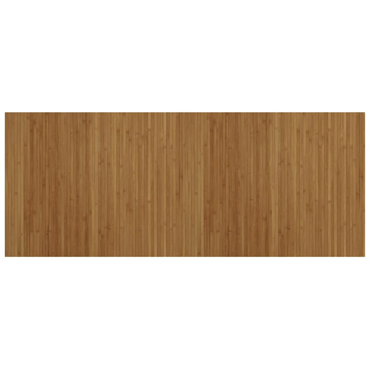 gulvtæppe 80x200 cm rektangulær bambus brun