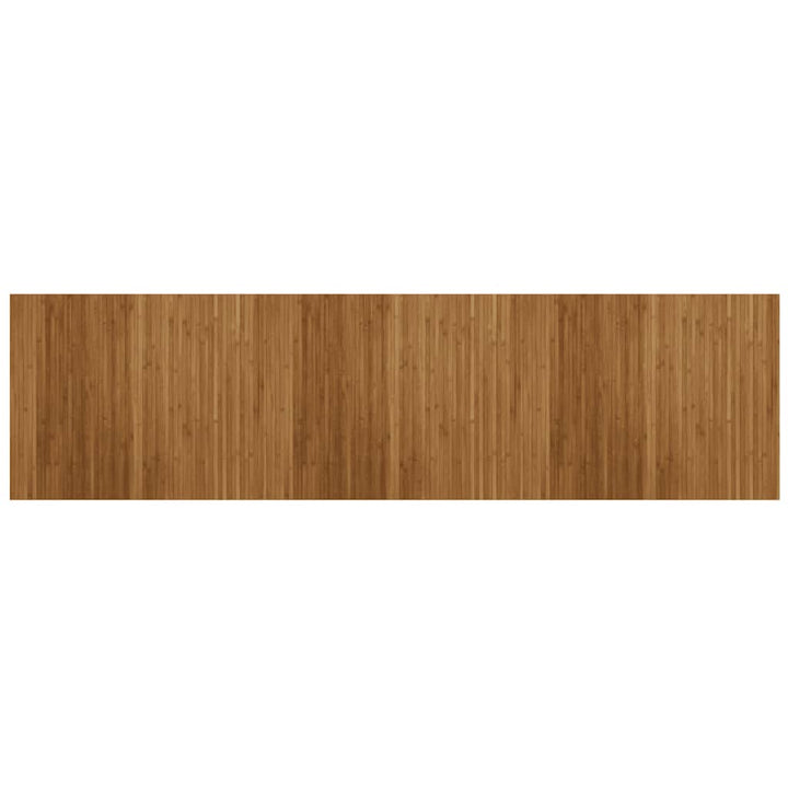 gulvtæppe 80x300 cm rektangulær bambus brun