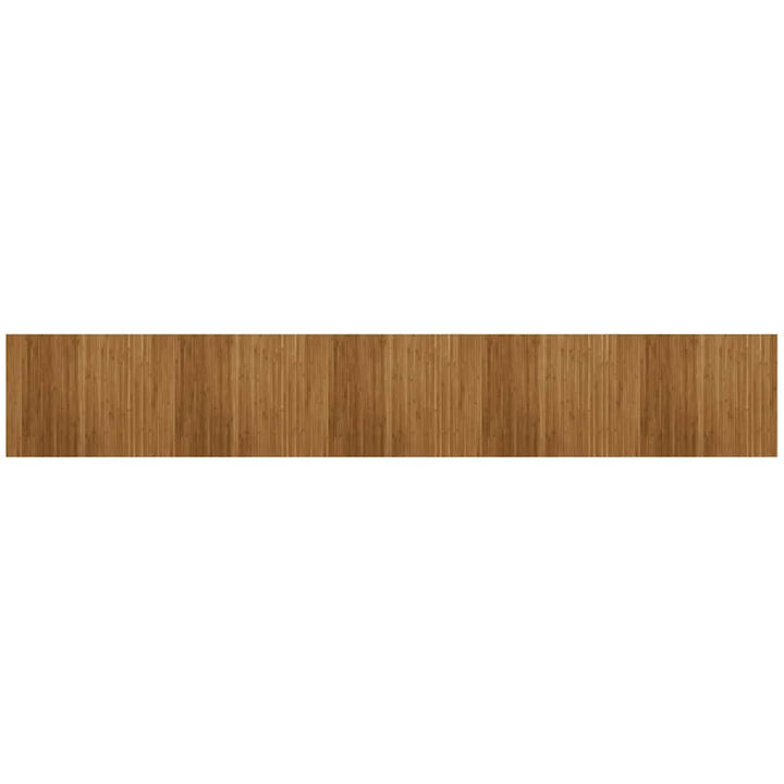 gulvtæppe 80x500 cm rektangulær bambus brun