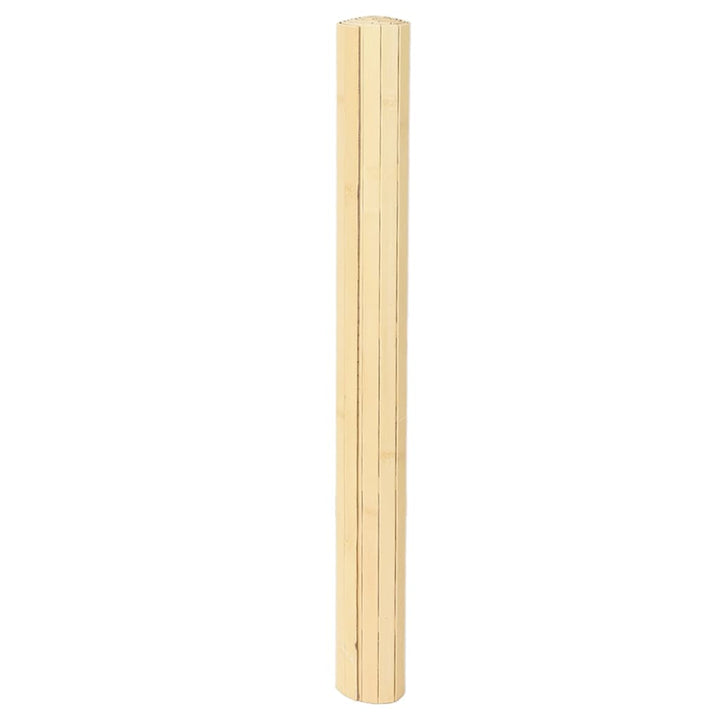 gulvtæppe 80x500 cm rektangulær bambus lys naturfarvet