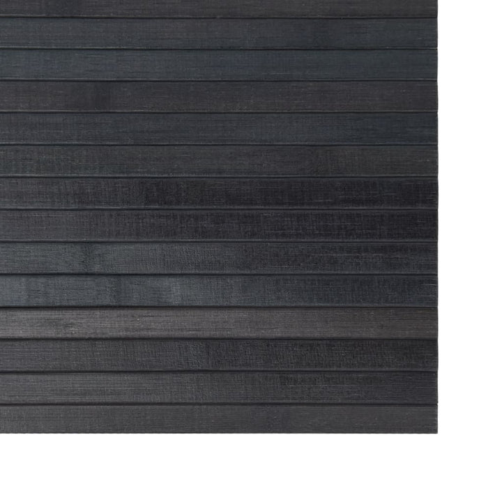 gulvtæppe 100x200 cm rektangulær bambus grå