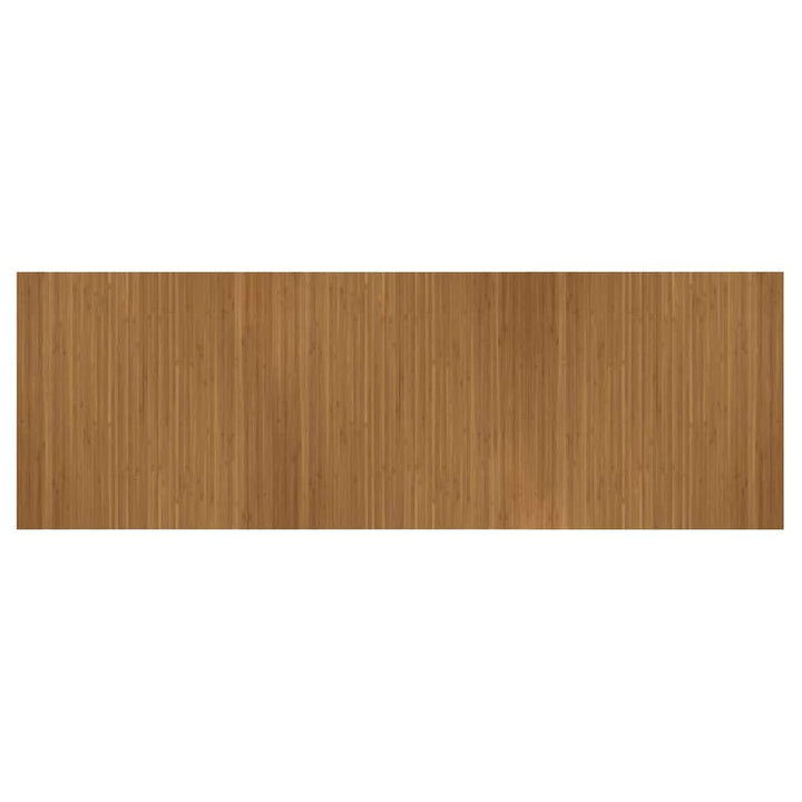 gulvtæppe 100x300 cm rektangulær bambus brun