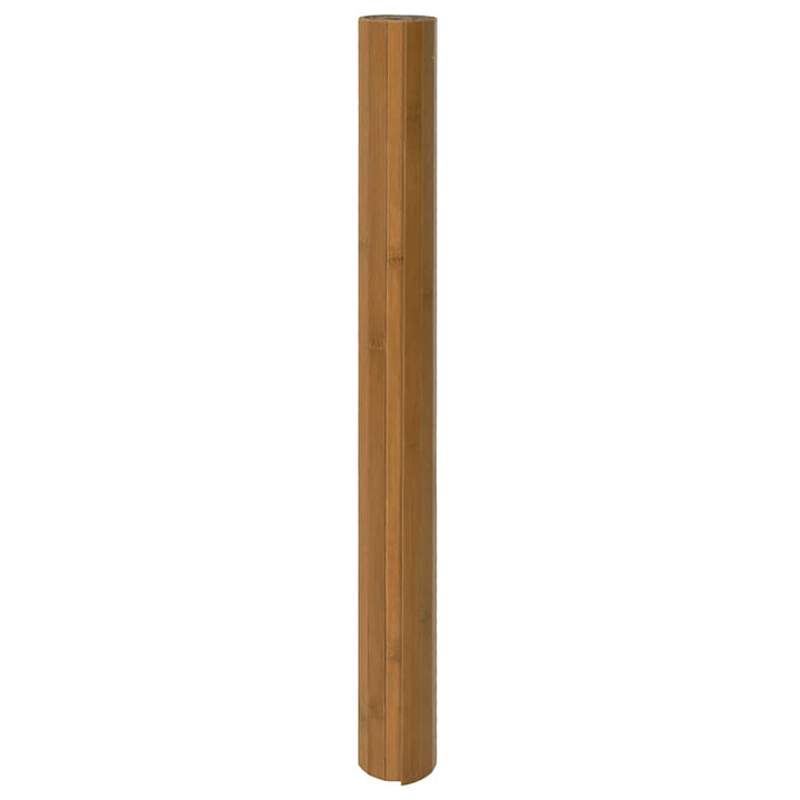gulvtæppe 100x300 cm rektangulær bambus brun