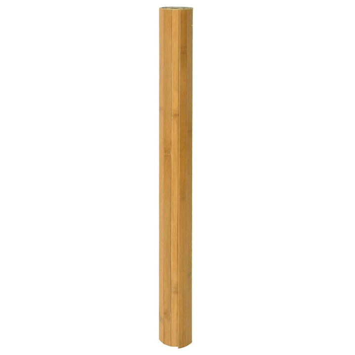 gulvtæppe 100x400 cm rektangulær bambus naturfarvet