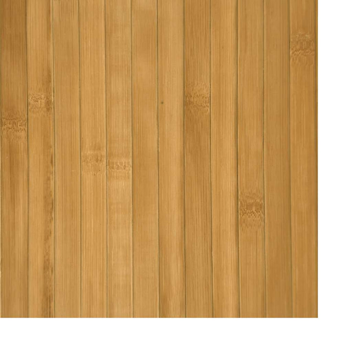 gulvtæppe 100x400 cm rektangulær bambus naturfarvet