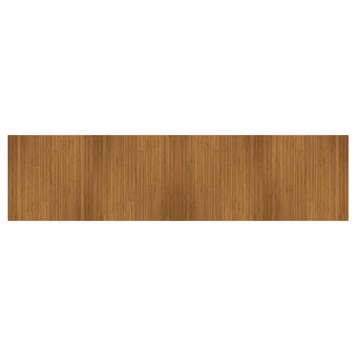 gulvtæppe 100x400 cm rektangulær bambus brun