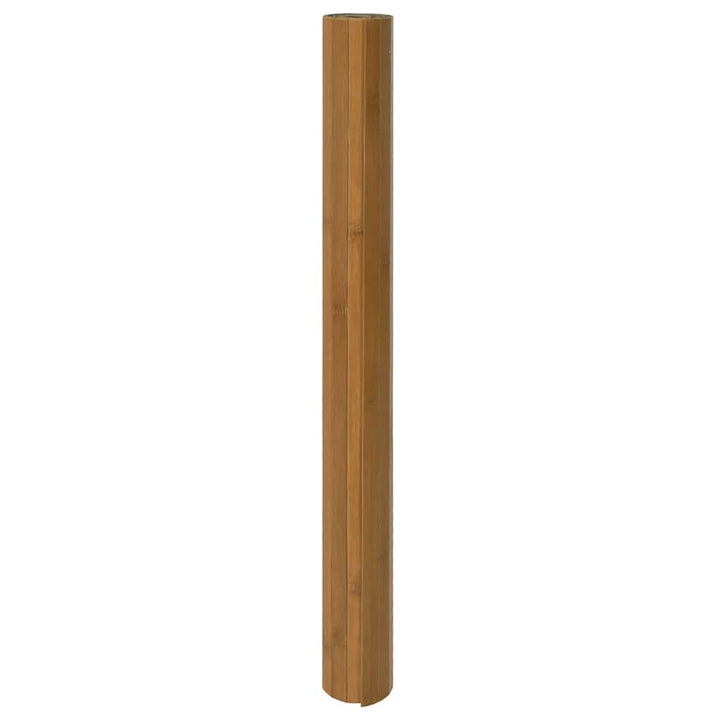 gulvtæppe 100x400 cm rektangulær bambus brun