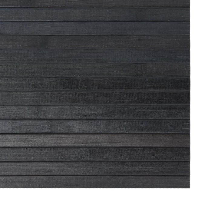 gulvtæppe 100x400 cm rektangulær bambus grå