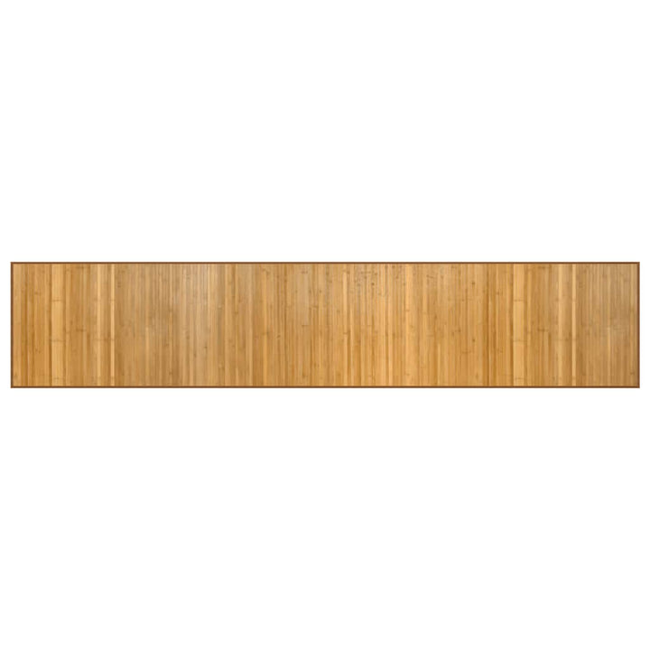 gulvtæppe 60x300 cm rektangulær bambus naturfarvet