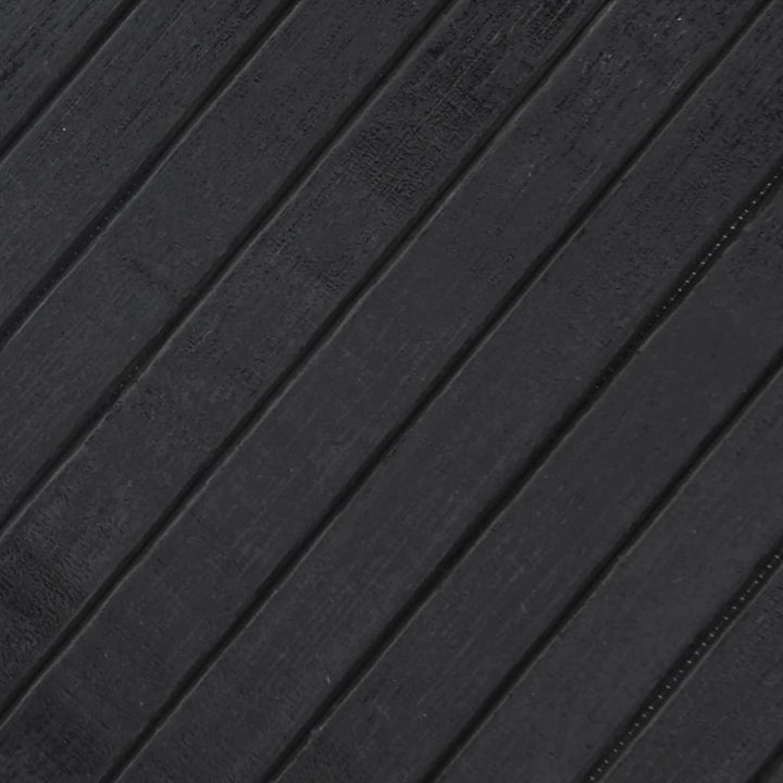 gulvtæppe 60x400 cm rektangulær bambus grå