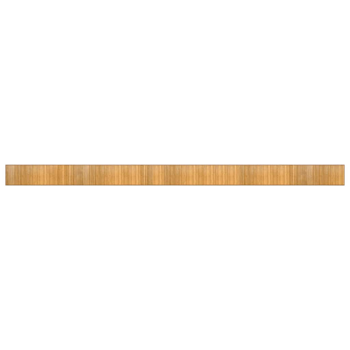 gulvtæppe 60x1000 cm rektangulær bambus naturfarvet