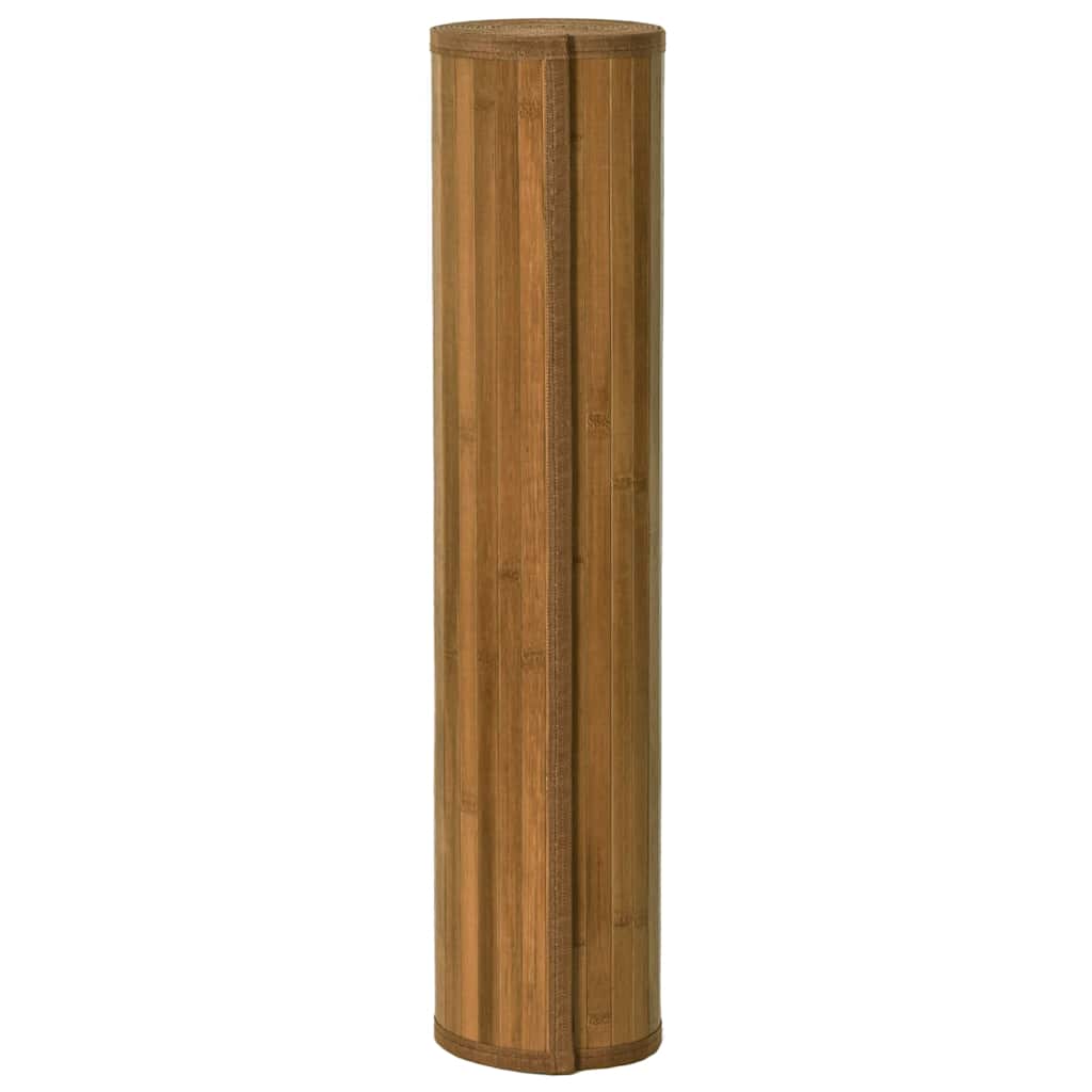 gulvtæppe 70x200 cm rektangulær bambus brun