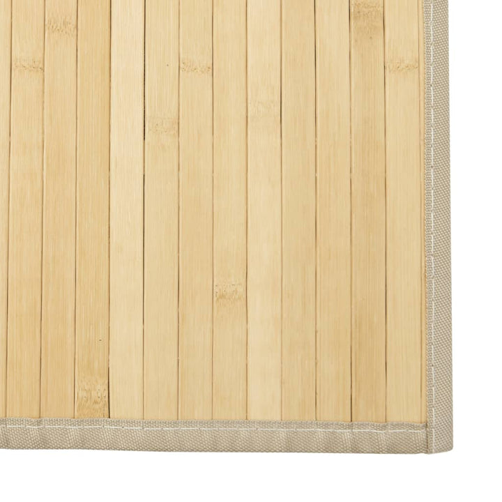 gulvtæppe 70x200 cm rektangulær bambus lys naturfarvet