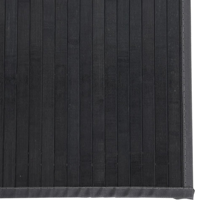 gulvtæppe 70x200 cm rektangulær bambus grå