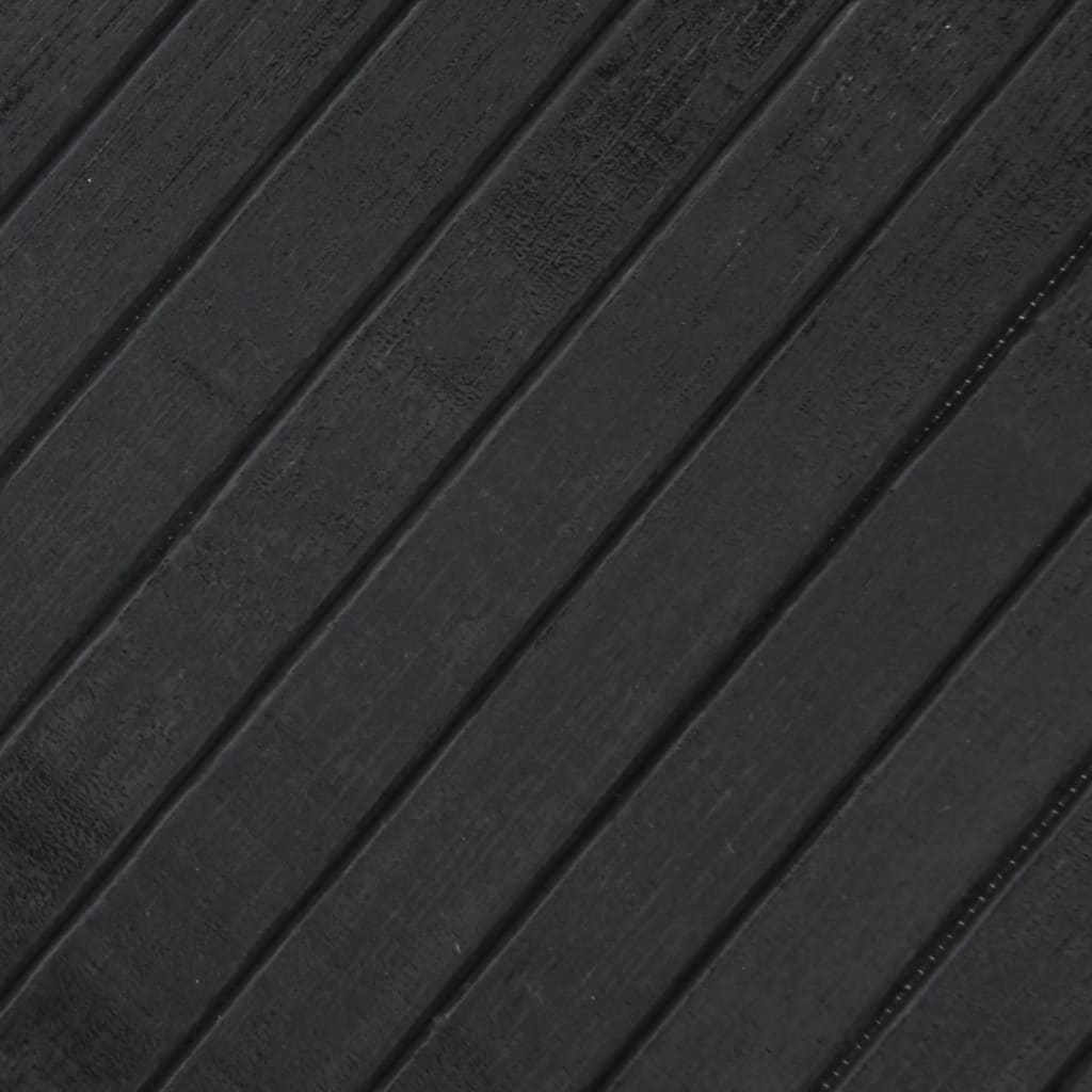 gulvtæppe 70x200 cm rektangulær bambus grå