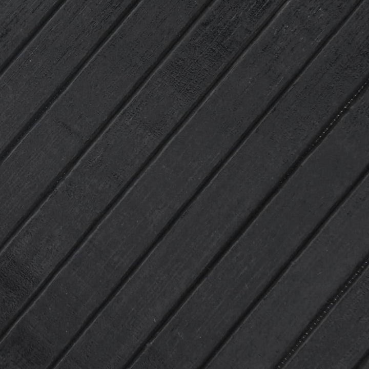 gulvtæppe 70x200 cm rektangulær bambus grå