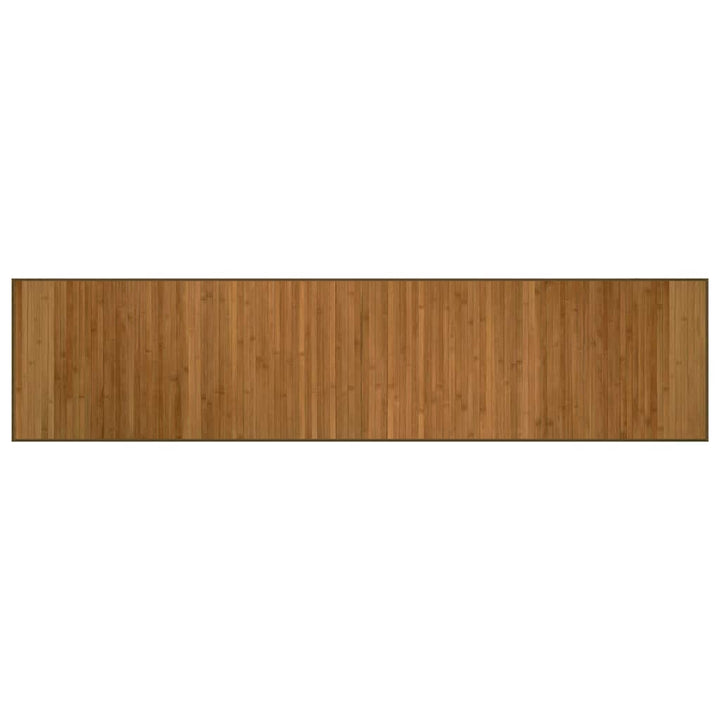 gulvtæppe 70x300 cm rektangulær bambus brun