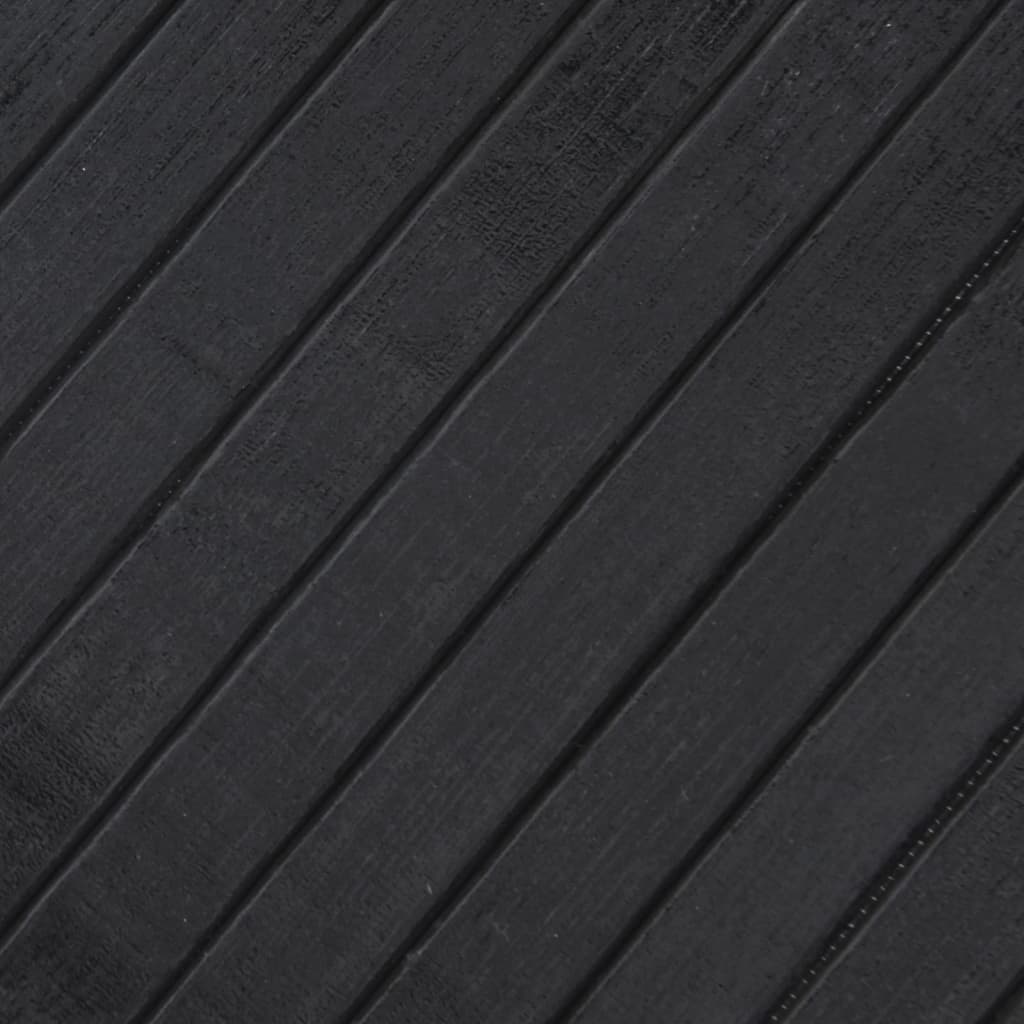 gulvtæppe 70x300 cm rektangulær bambus grå