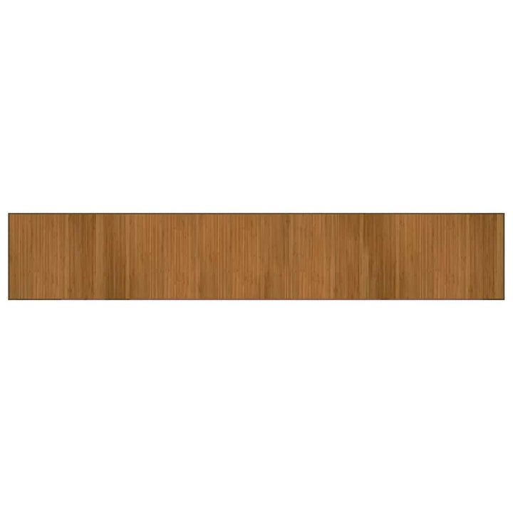 gulvtæppe 70x400 cm rektangulær bambus brun