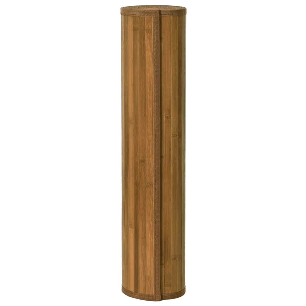gulvtæppe 70x1000 cm rektangulær bambus brun