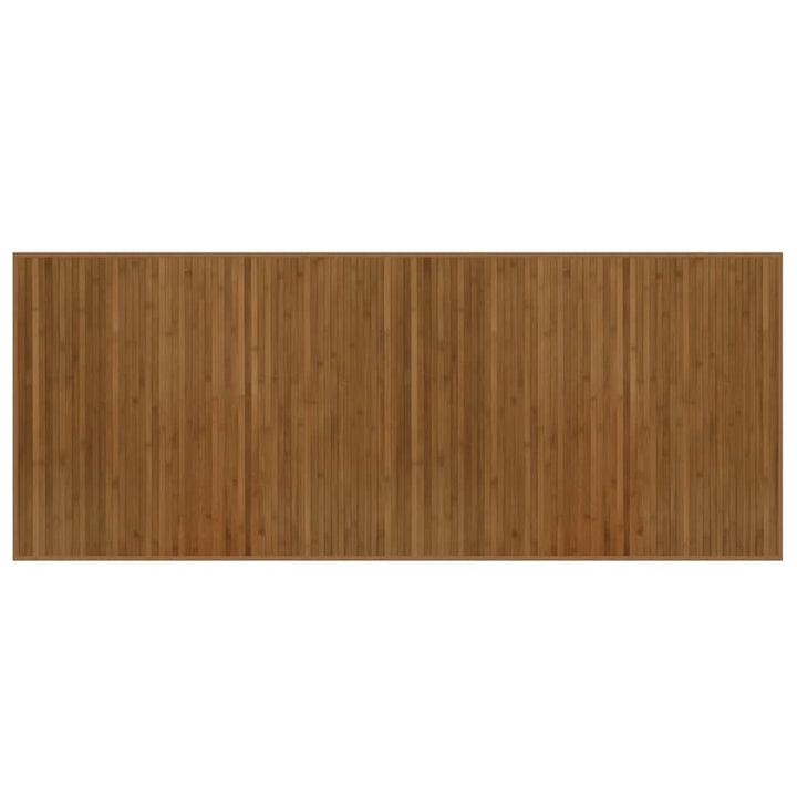 gulvtæppe 80x200 cm rektangulær bambus brun